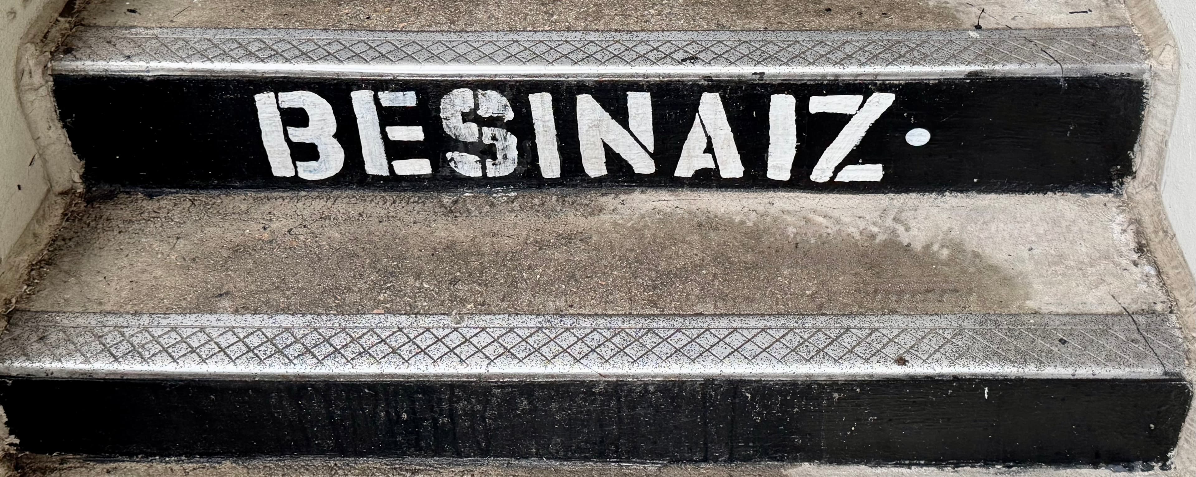 A step at The Citadel engraved with the Besinaiz name.